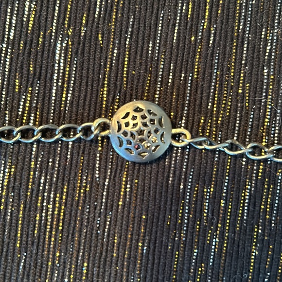 Authentic Cynthia Ann Jewels amethyst, diamond, silver, and gold bracelet 7” - Picture 5 of 5